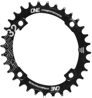 OneUp Components Narrow Wide Oval MTB Chain Ring - Black - 4-Bolt, Black