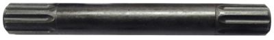 Stolen 8 Spline Crank Axle - Black, Black