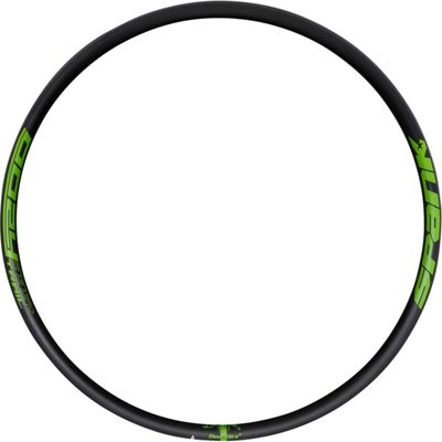 Spank OOZY Trail 395+ Mountain Bike Disc Rim - Black - Green - 32 Holes, Black - Green