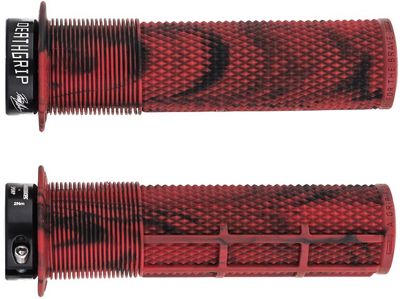 DMR Brendog Death Grip MTB Grips - Marble Red - 135mm, Marble Red