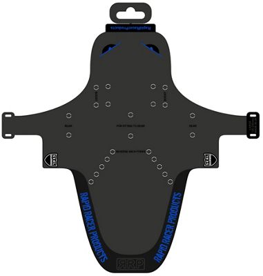 RapidRacerProducts EnduroGuard Front Mudguard - Black - Blue - Large, Black - Blue