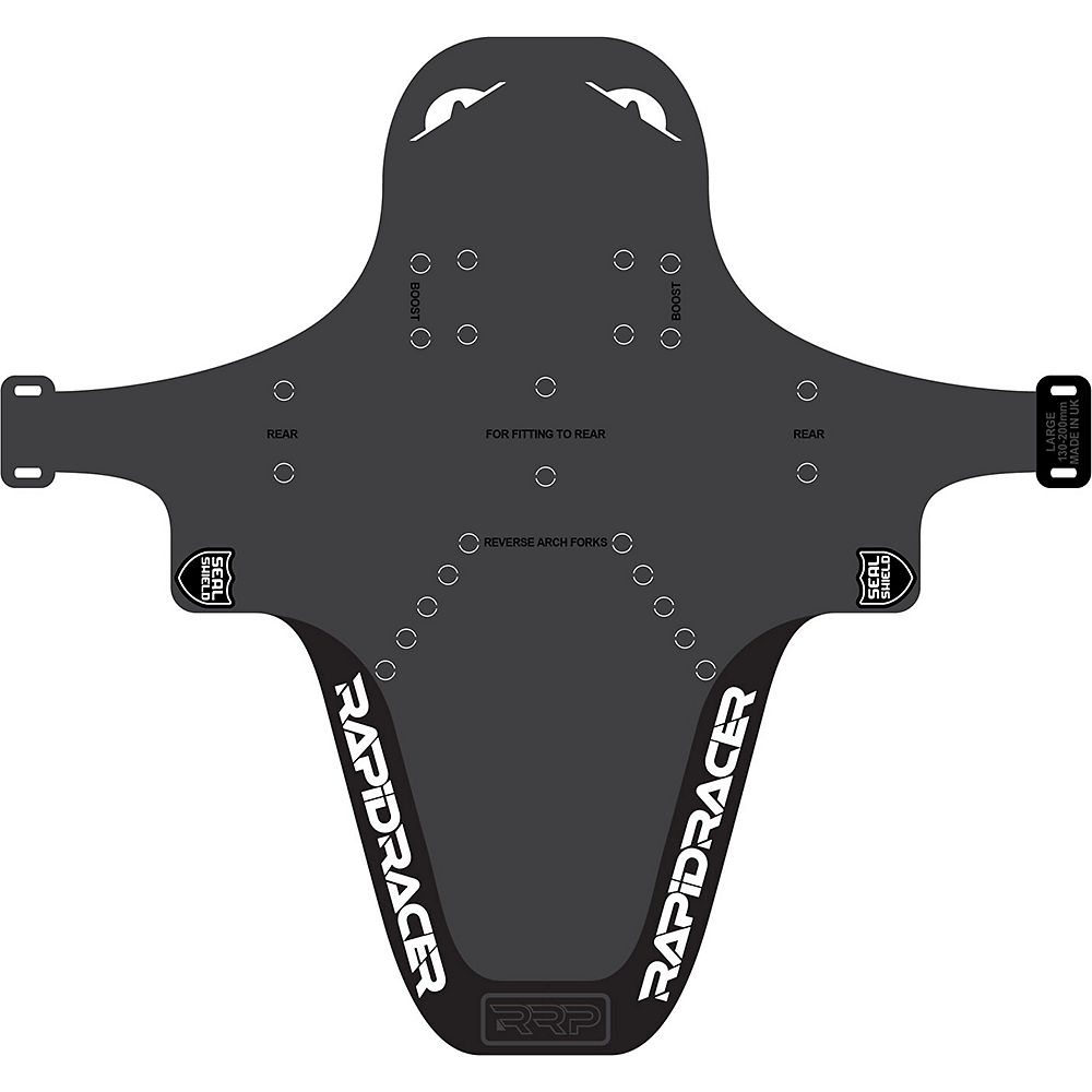 Garde-boue RapidRacerProducts Enduro - Noir - Blanc - Large, Noir - Blanc