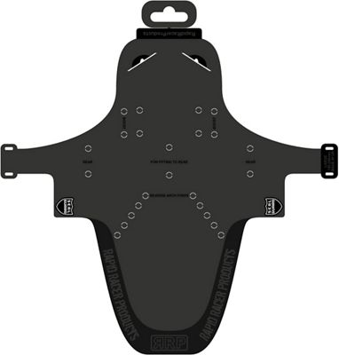 RapidRacerProducts EnduroGuard Front Mudguard - Black - Large}, Black