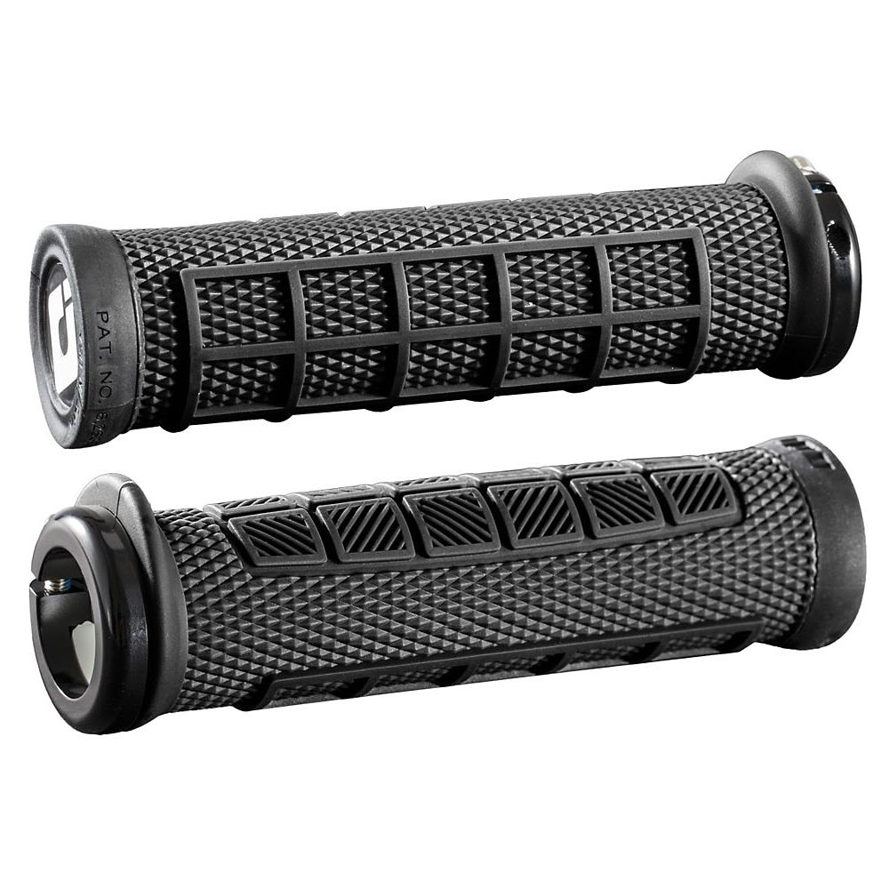 Poignées ODI Elite Grip Pro Lock On - Noir - Noir - 130mm, Noir - Noir