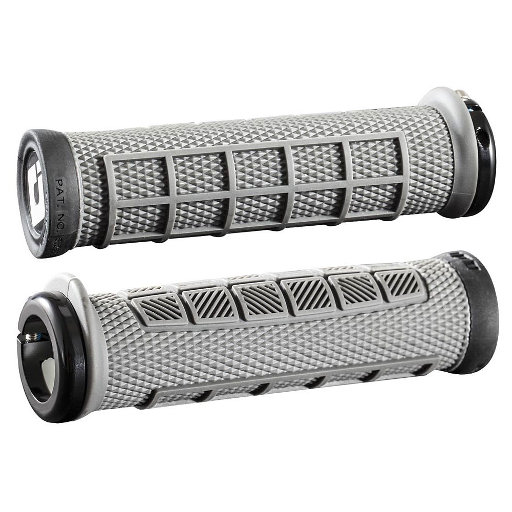 Poignées ODI Elite Grip Pro Lock On - Graphite - Noir - 130mm, Graphite - Noir
