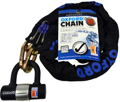 Antivol Oxford Chain 10 - Noir - 10mm x 1400mm, Noir