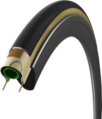 Vittoria Corsa G+ Road Tyre - Black - Tan - Folding Bead, Black - Tan