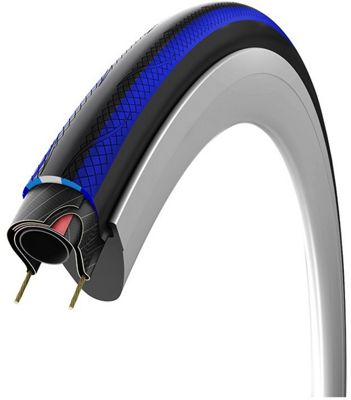 Vittoria Rubino Pro G+ Tubular Road Tyre - Black - Blue - Folding Bead, Black - Blue
