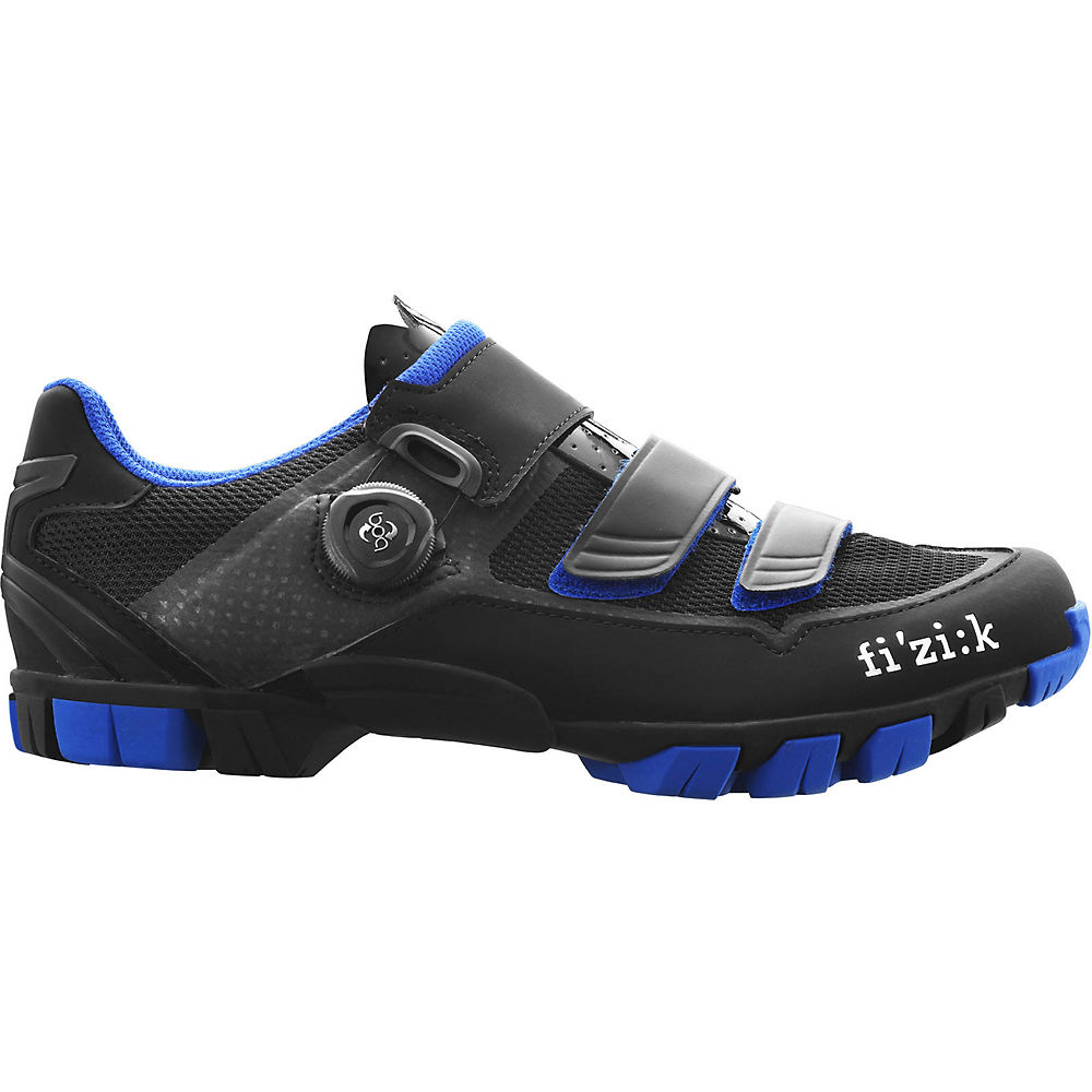 Chaussures VTT Fizik M6B SPD 2018 - Noir/Bleu - EU 47.3, Noir/Bleu