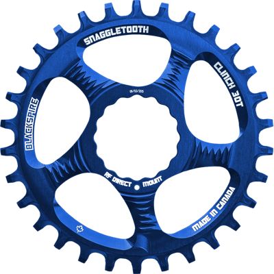 Blackspire Snaggletooth Narrow Wide Cinch Chainring - Blue - Direct Mount, Blue