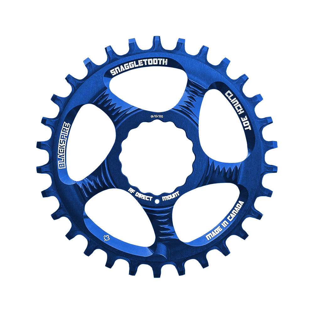 Blackspire Snaggletooth Narrow Wide Cinch Chainring - Blue - Direct Mount, Blue