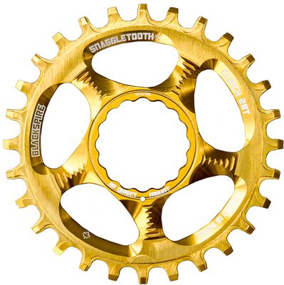 Blackspire Snaggletooth Narrow Wide Cinch Chainring - Gold - Direct Mount, Gold