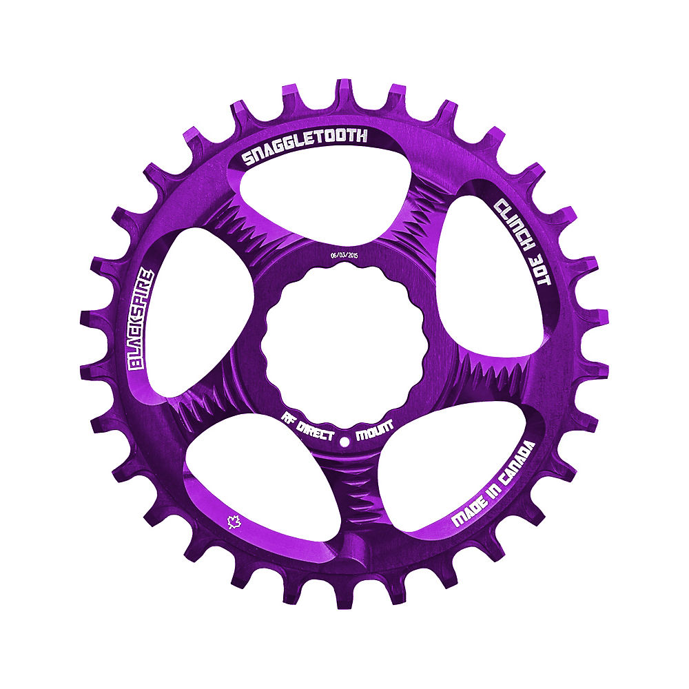 Blackspire Snaggletooth Narrow Wide Cinch Chainring - Purple - Direct Mount, Purple