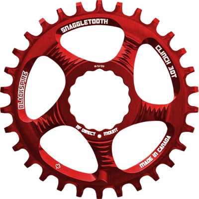 Blackspire Snaggletooth Narrow Wide Cinch Chainring - Red - Direct Mount, Red