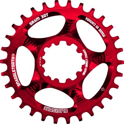 Blackspire Snaggletooth Narrow Wide SRAM Chainring - Red - Direct Mount, Red