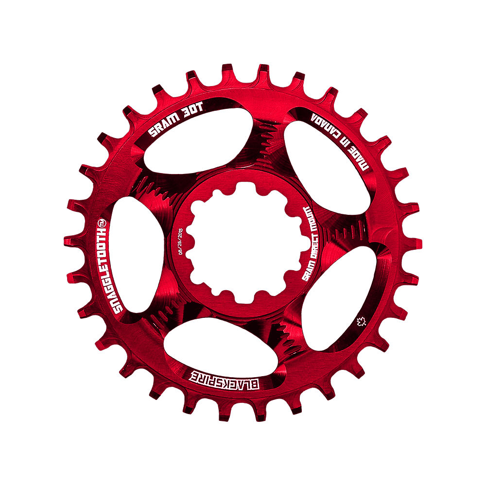 Blackspire Snaggletooth Narrow Wide SRAM Chainring - Red - Direct Mount, Red