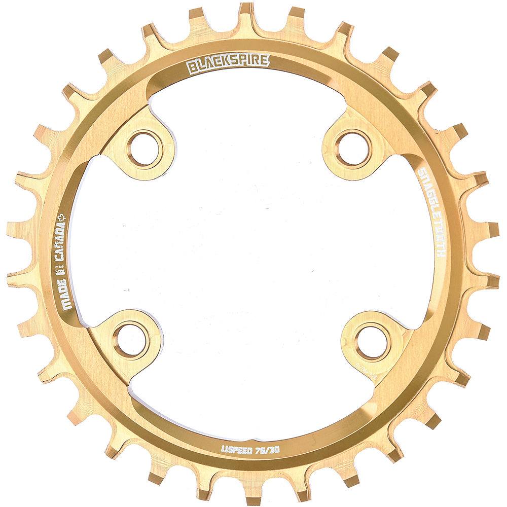 Blackspire Snaggletooth Narrow Wide Chainring (XX1) - Gold - 4-Bolt, Gold
