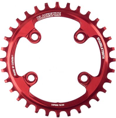 Blackspire Snaggletooth Narrow Wide Chainring (XX1) - Red - 4-Bolt, Red