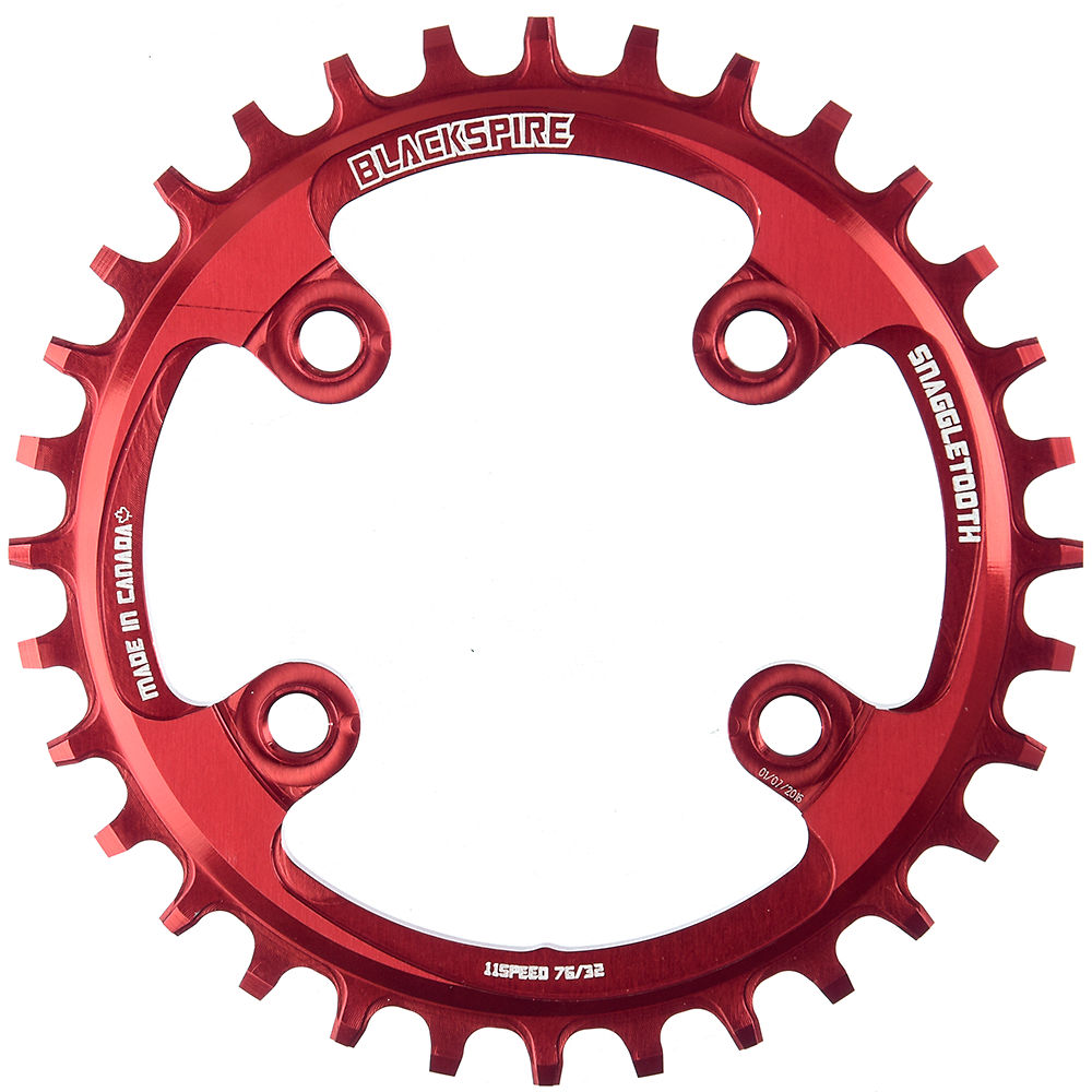 Plateau Blackspire Snaggletooth Narrow Wide XX1 - Rouge - 4-Bolt, Rouge