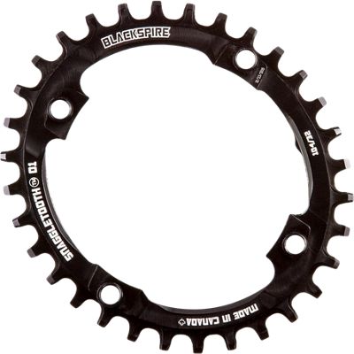Blackspire Snaggletooth Narrow Wide Oval Chainring - 4-Bolt, Black
