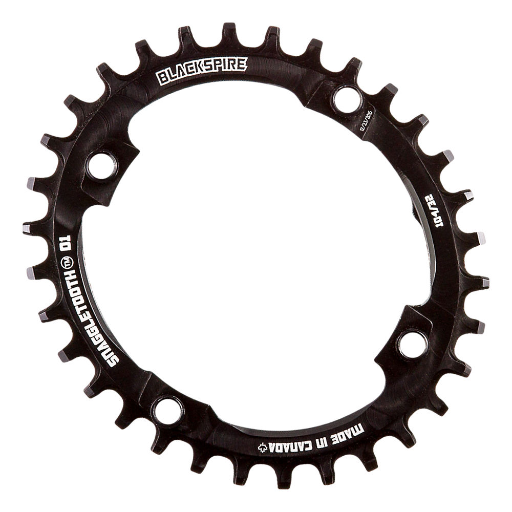 Blackspire Snaggletooth Narrow Wide Oval Chainring - 4-Bolt, Black