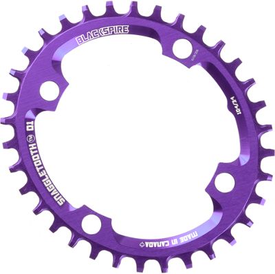 Click to view product details and reviews for Blackspire Snaggletooth Narrow Wide Oval Chainring Purple 4 Bolt Purple.