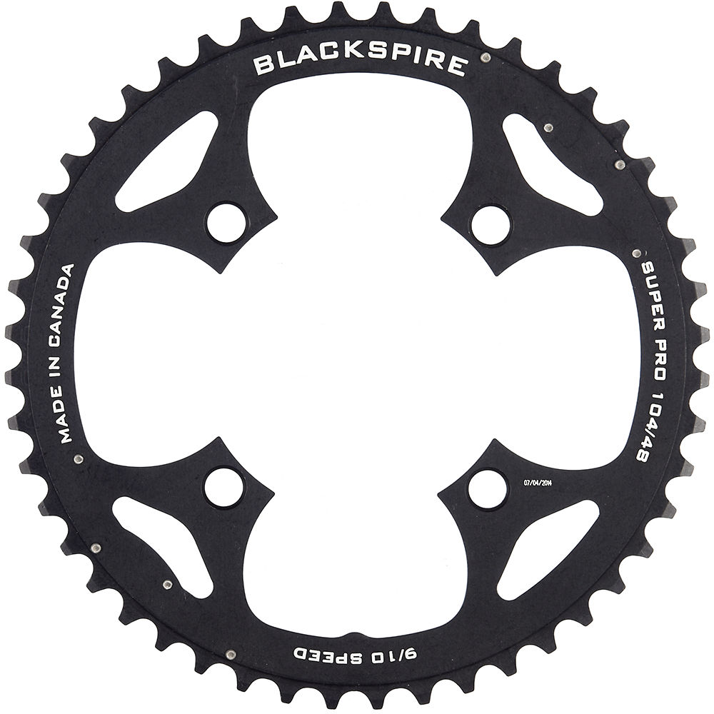 Plateau Blackspire Super Pro Outer Ramped - Noir - 4-Bolt, Noir