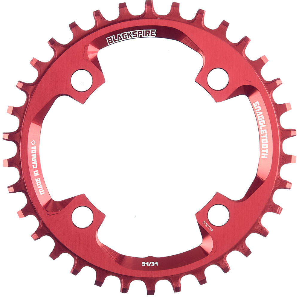 Plateau Blackspire Snaggletooth Narrow Wide X01 - Rouge - 4-Bolt, Rouge