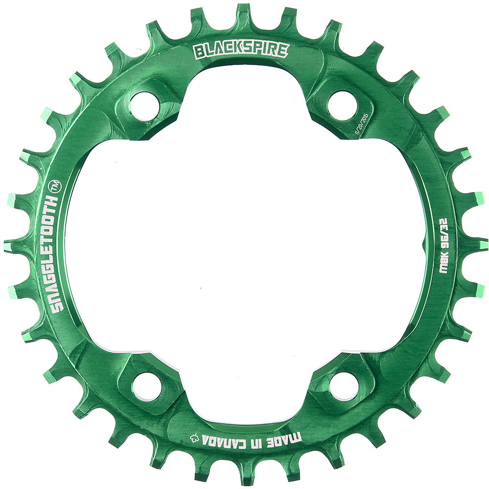 Plateau Blackspire Snaggletooth NarrowWide XT8000 - Citron Vert - 4-Bolt, Citron Vert