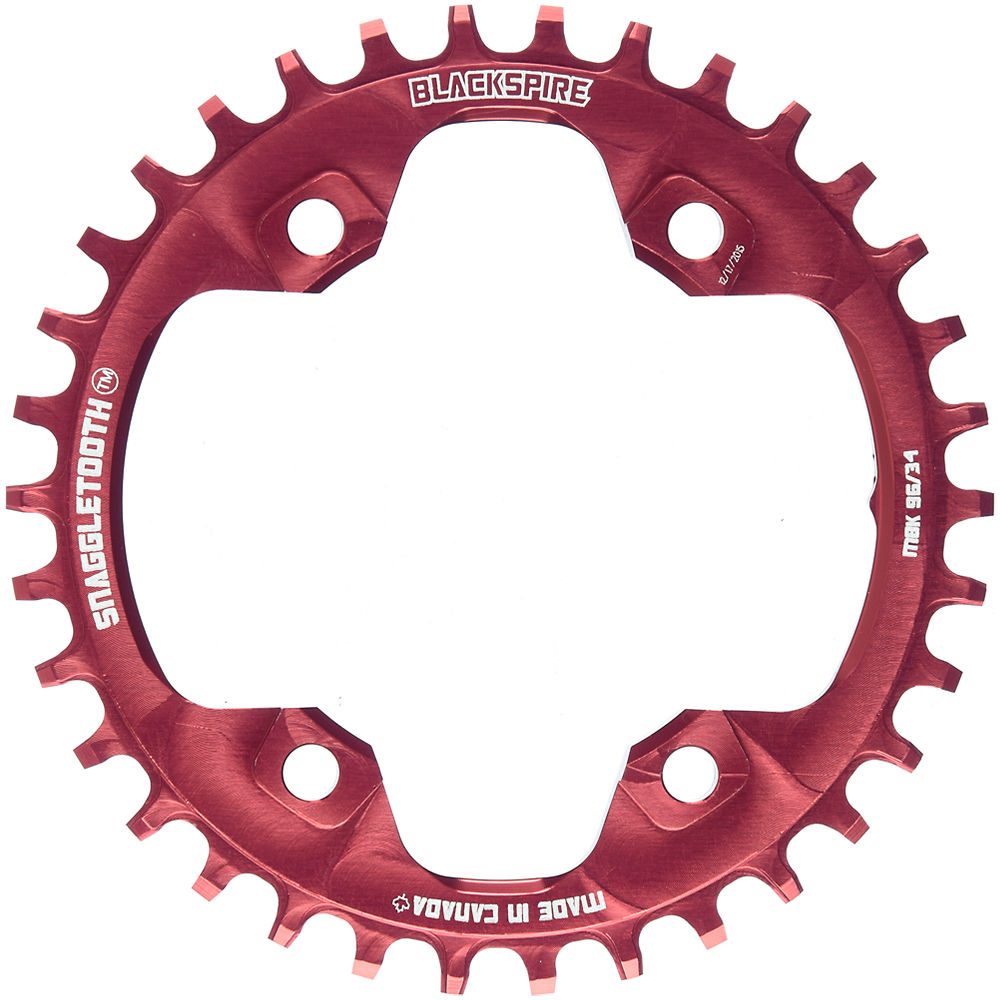 Blackspire Snaggletooth NarrowWide Chainring XT8000 - Red - 4-Bolt, Red
