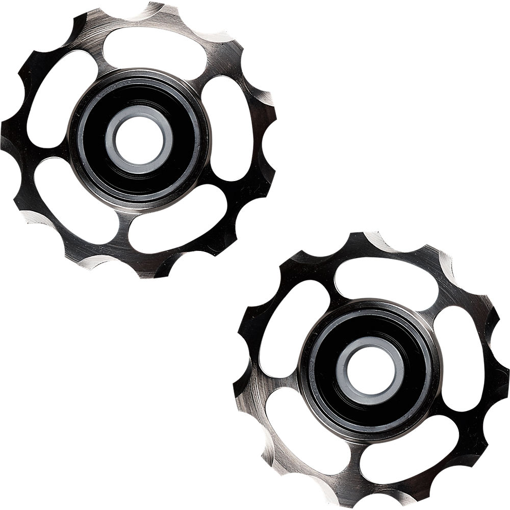 Galets CeramicSpeed (en titane) - Gris - Shimano - Titanium Coated Bearing, Gris