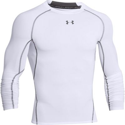 Maglia Maniche Lunghe Under Armour Heatgear Armour   - bianco - grafite - S, bianco - grafite