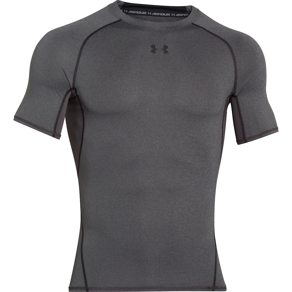 Maillot Under Armour Heatgear - Carbone Heather - Noir, Carbone Heather - Noir