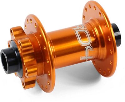 Hope Pro 4 Front Bike Hub - Orange - 28h - 15mm Axle}, Orange