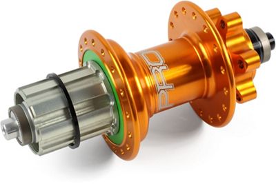 Hope Pro 4 MTB Quick Release Rear Hub - Orange - 32h - 135mm x QR Axle, Orange