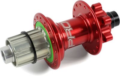 Hope Pro 4 Mountain Bike Rear Hub - Red - 32h - 142mm x 12mm Axle, Red