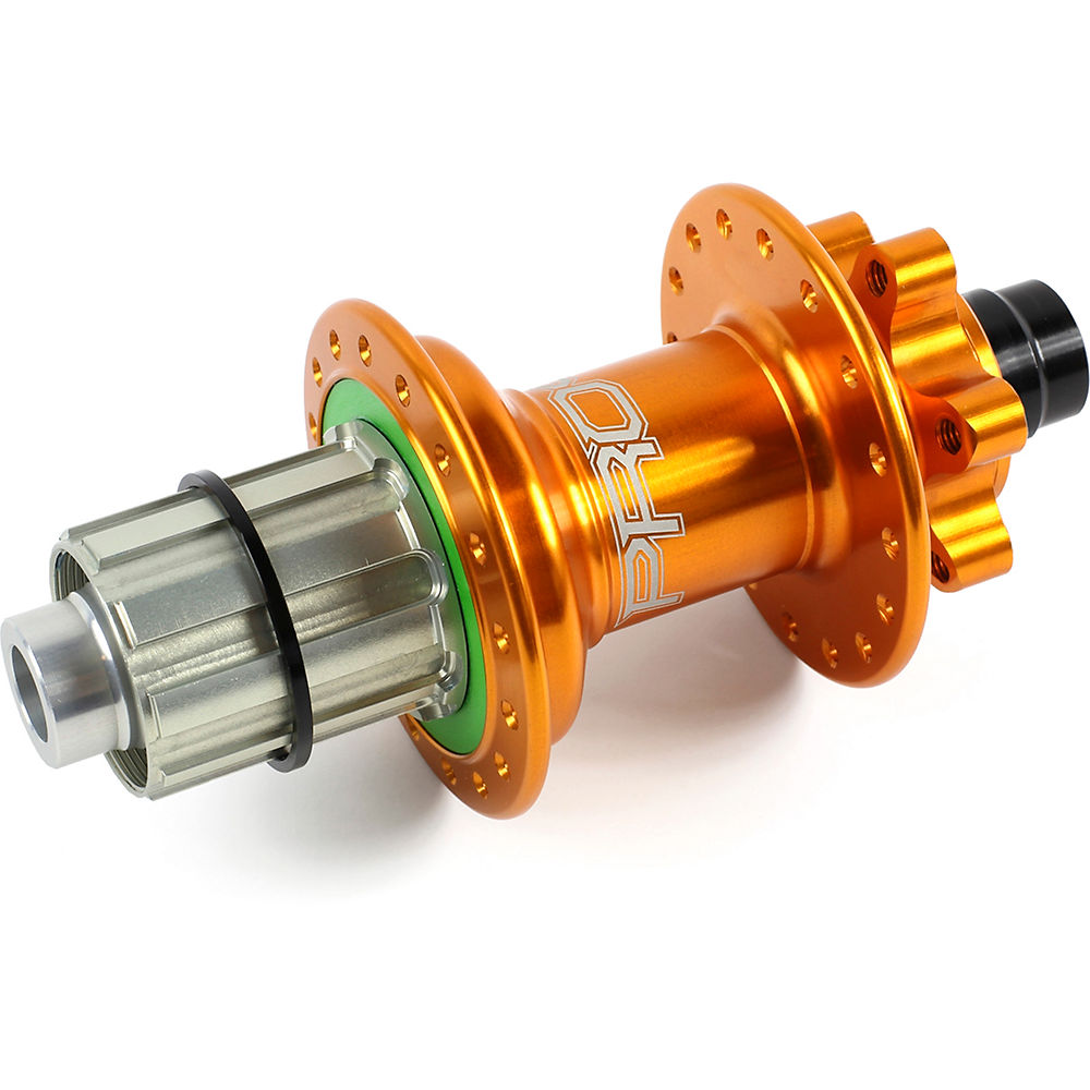 Hope Pro 4 Boost MTB Rear Hub - Orange - 28h - 148mm x 12mm Axle, Orange