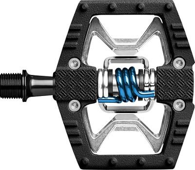 crankbrothers DoubleShot Mountain Bike Pedals - Black - Silver - Blue, Black - Silver - Blue