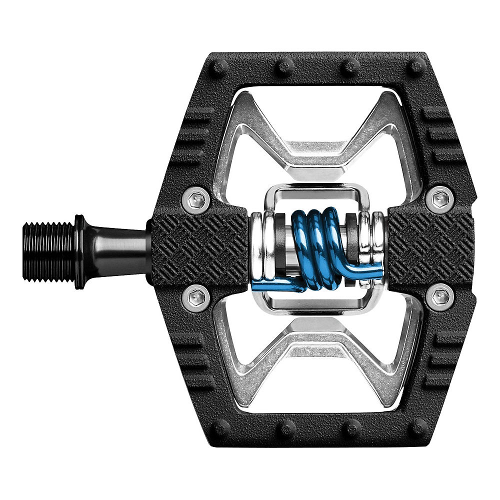 Pédales crankbrothers Double Shot - Noir - Argent - Bleu, Noir - Argent - Bleu