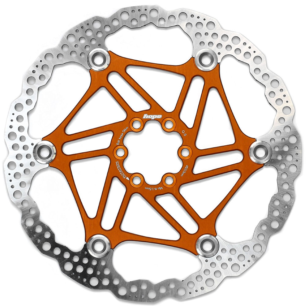 Hope Floating Disc Brake Rotor - Orange - 185mm}, Orange