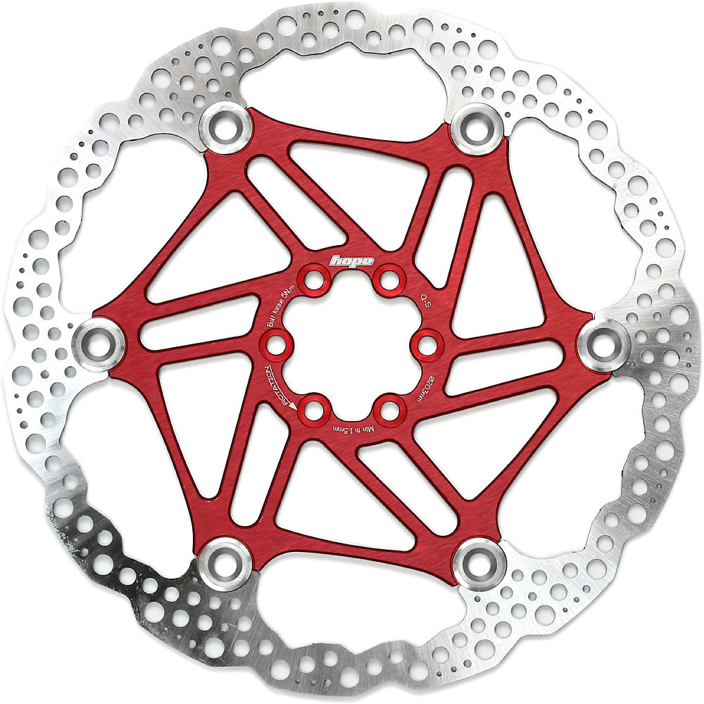 Disque flottant Hope Pour frein à disque - Rouge - 160mm, Rouge