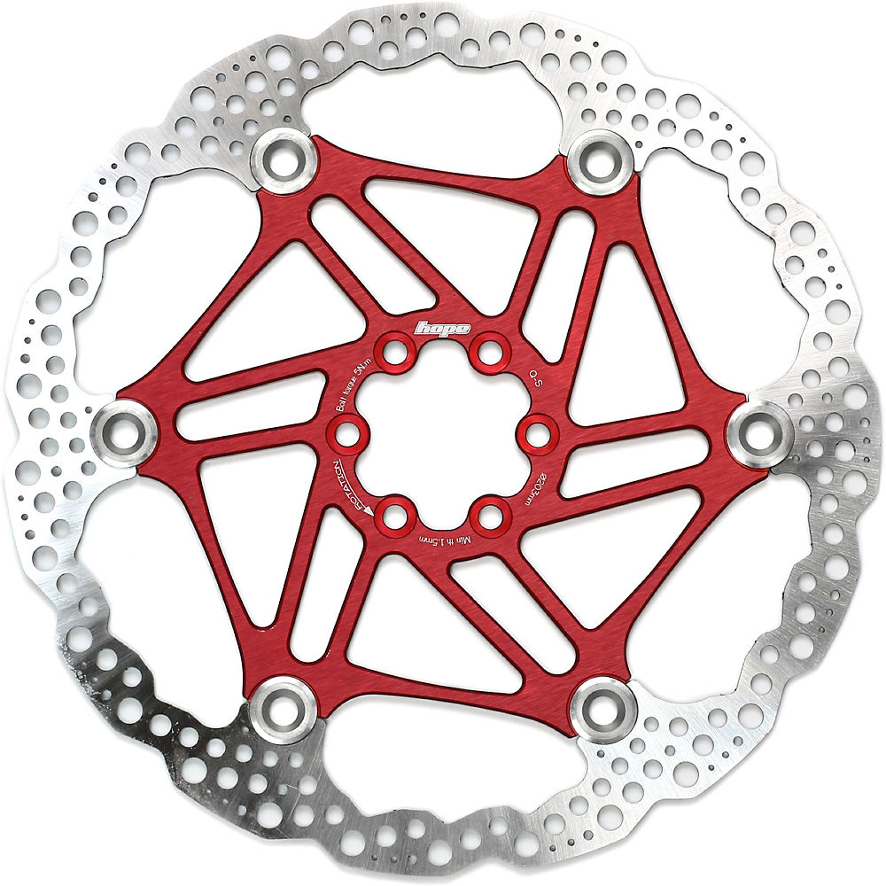 Hope Floating Disc Brake Rotor - Red - 203mm}, Red