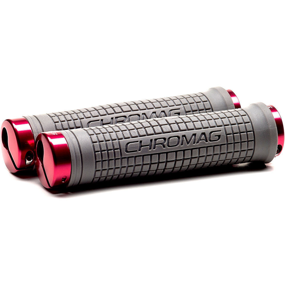 Poignées Chromag Squarewave XL - Gris - Rouge