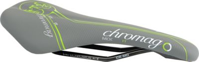 Chromag Mood DT Saddle - Grey - Tight Green - 135mm Wide, Grey - Tight Green