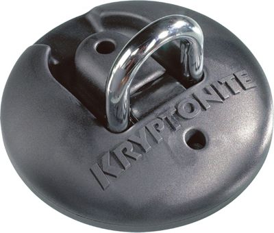 Kryptonite Stronghold Ground Anchor Lock - Black - Silver - Sold Secure Gold Rated, Black - Silver