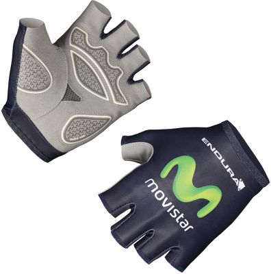 Guanti Endura Movistar Team Mitts 2016 - Blu, Blu
