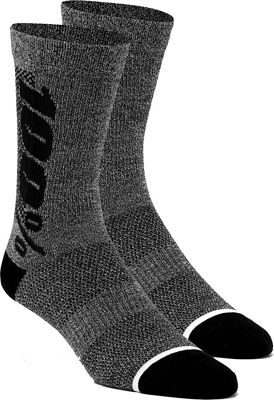 Chaussettes 100% Rythym Merino Performance - Charbon Heather - S/M, Charbon Heather