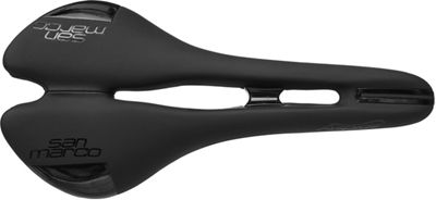 Selle San Marco Aspide Startup - Noir - Open-Fit - 132mm Wide, Noir