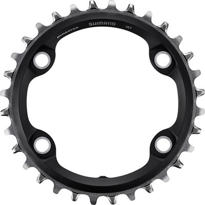 Shimano SLX M7000 11 Speed Chainring - Black - 4-Bolt, Black