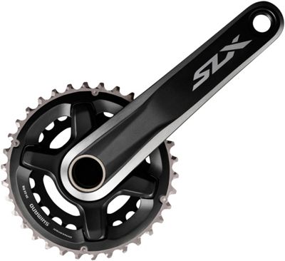 Shimano SLX M7000 2x11 Speed MTB Chainset - Black - 36.26t}, Black